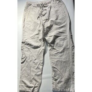 Boca Classics Island Wear Linen Blend Pants Men's 36x29 Beige Wide Leg Baggy EUC